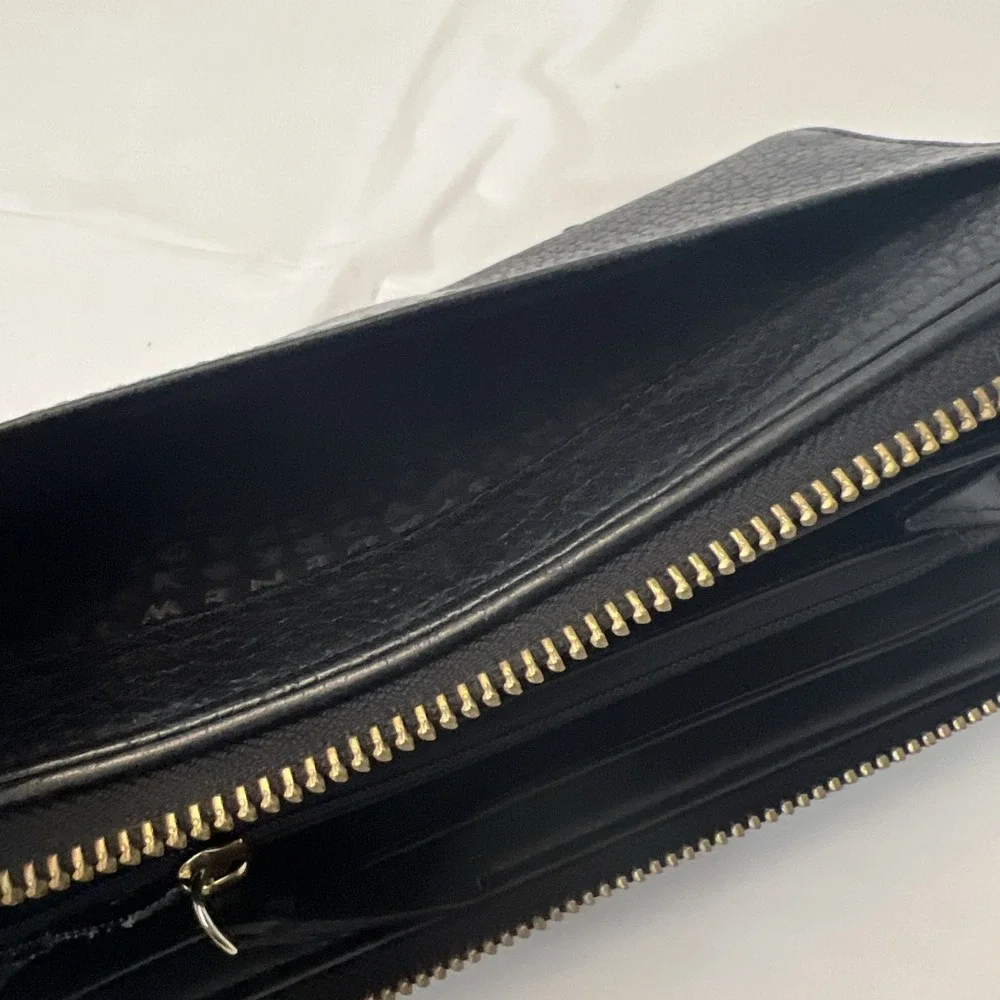 Kate Spade New York Wallet‎ Chester Street Neda Pebbled Zip Leather Black FAIR